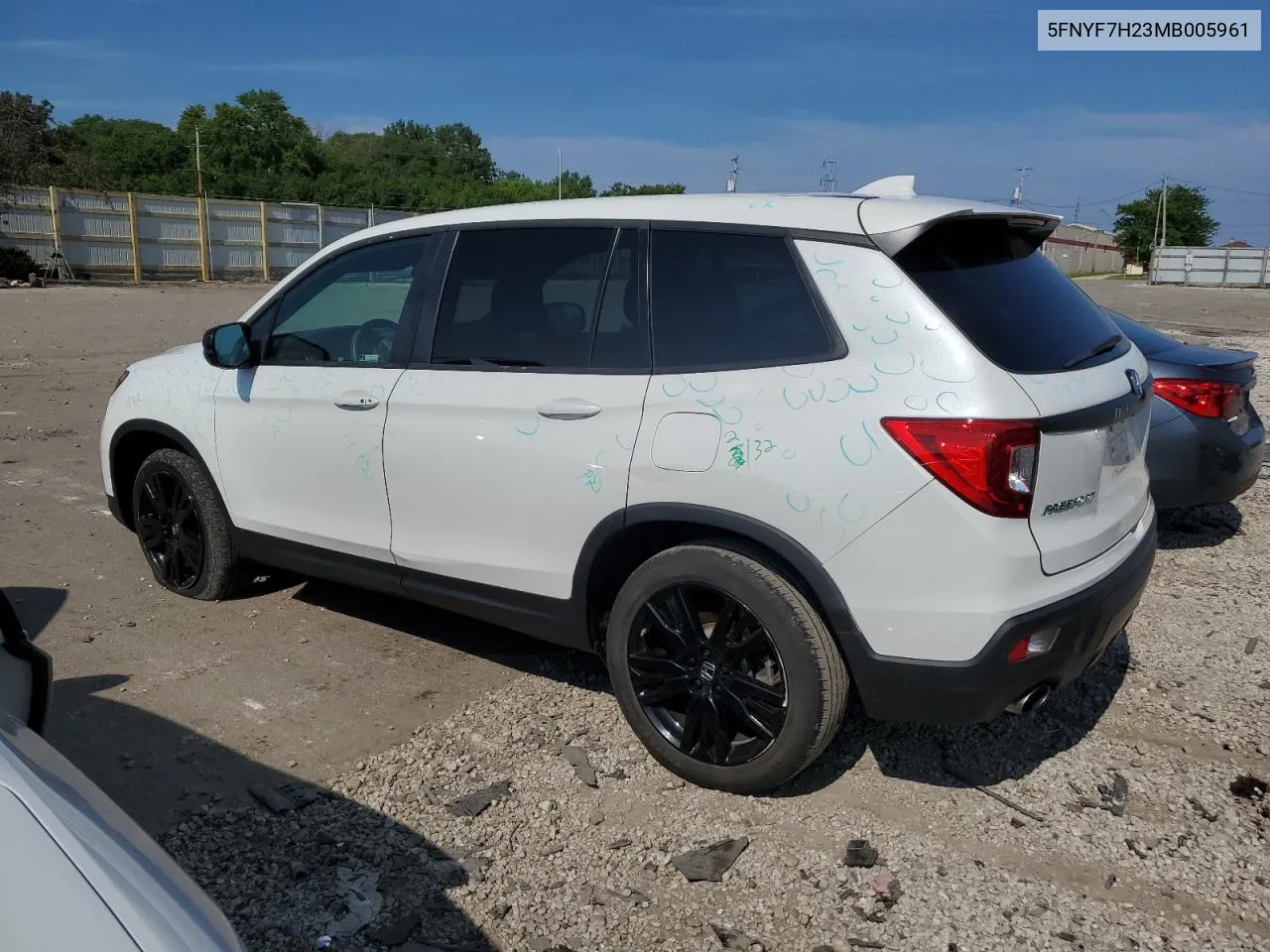 2021 Honda Passport Sport VIN: 5FNYF7H23MB005961 Lot: 62388094