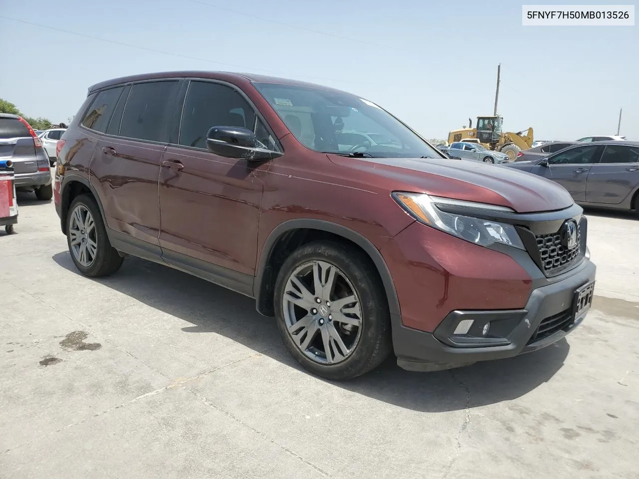 2021 Honda Passport Exl VIN: 5FNYF7H50MB013526 Lot: 65603644