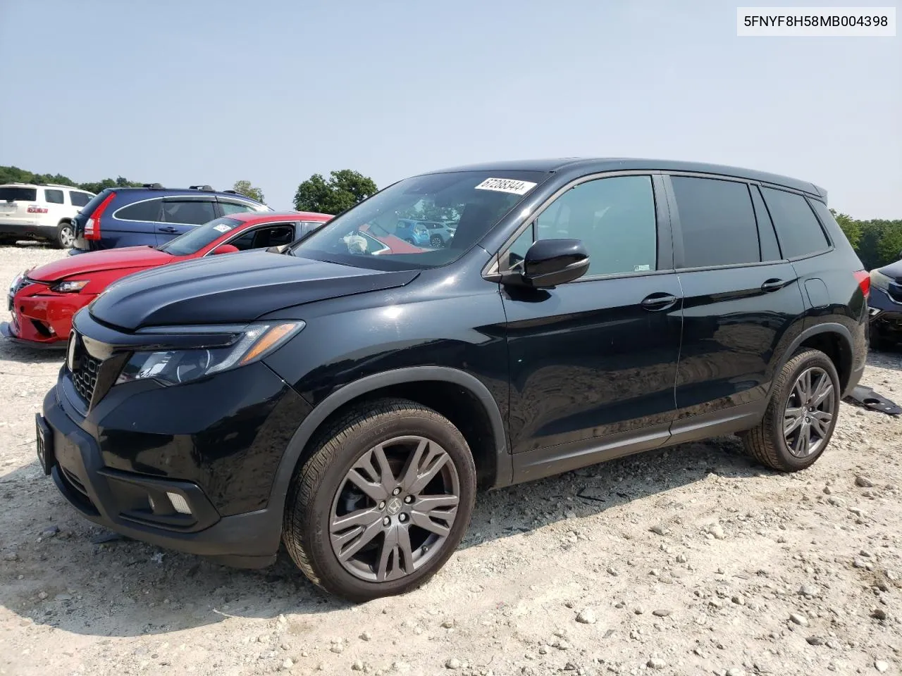 2021 Honda Passport Exl VIN: 5FNYF8H58MB004398 Lot: 67288344