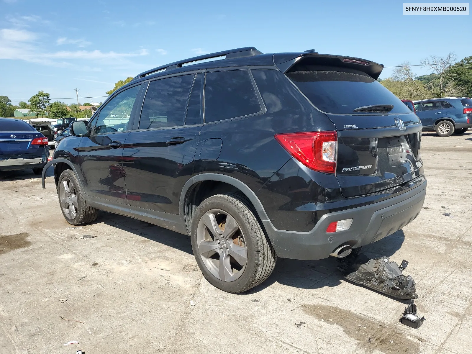 2021 Honda Passport Touring VIN: 5FNYF8H9XMB000520 Lot: 68408624