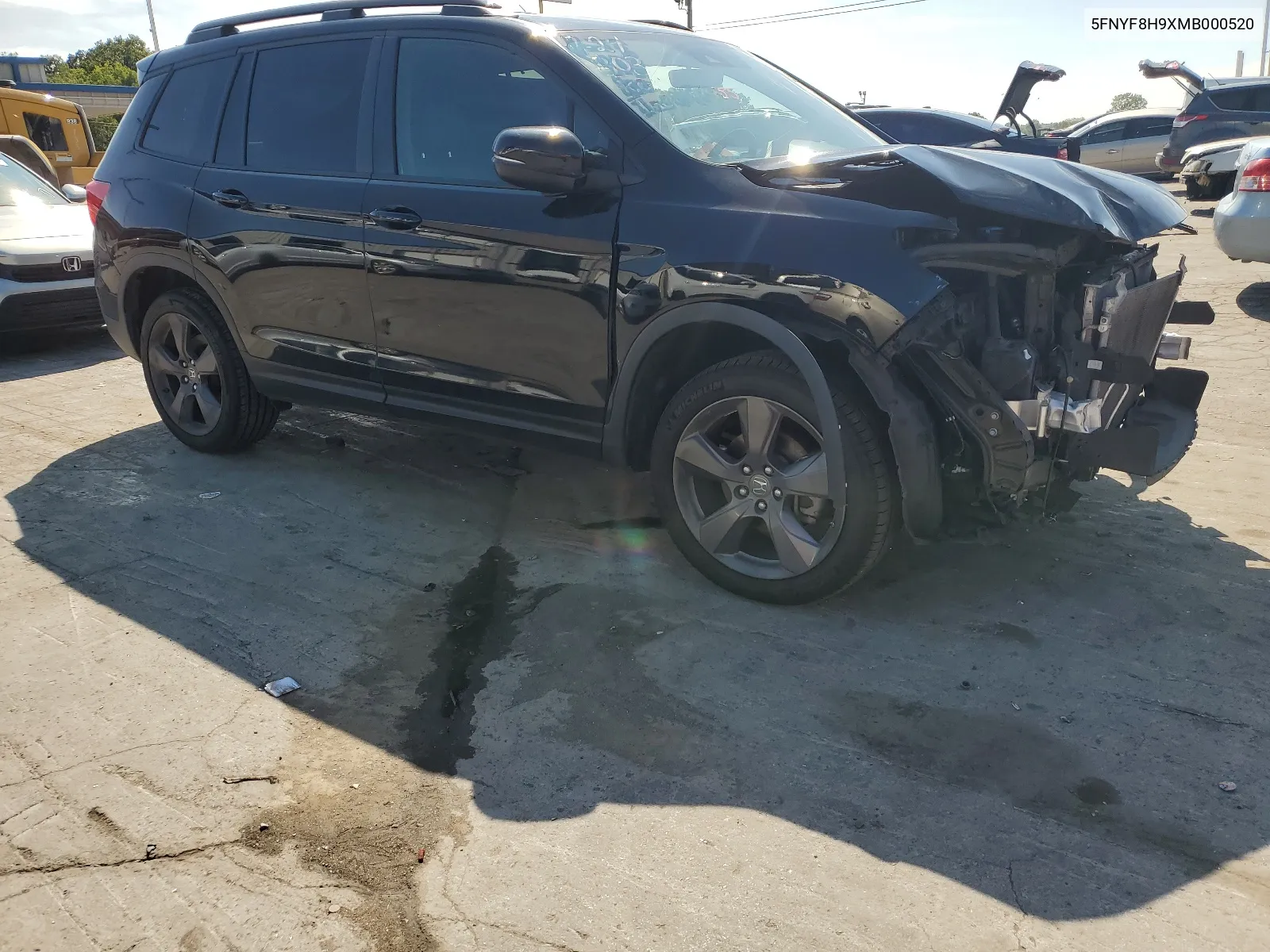 2021 Honda Passport Touring VIN: 5FNYF8H9XMB000520 Lot: 68408624