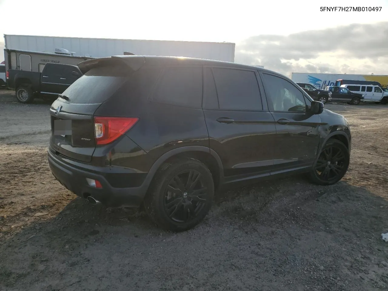 2021 Honda Passport Sport VIN: 5FNYF7H27MB010497 Lot: 71591024