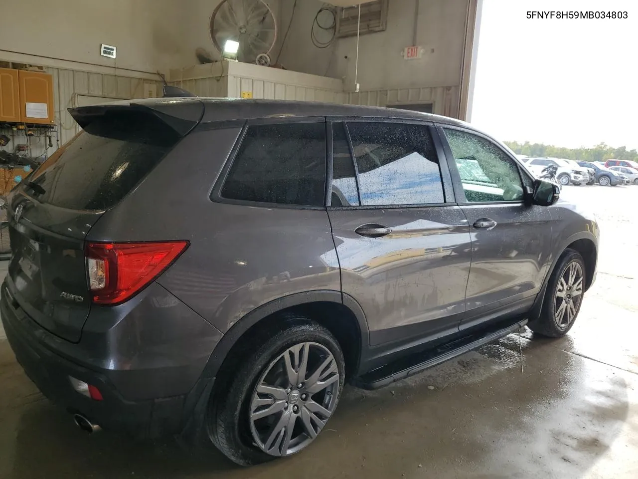 2021 Honda Passport Exl VIN: 5FNYF8H59MB034803 Lot: 71716924