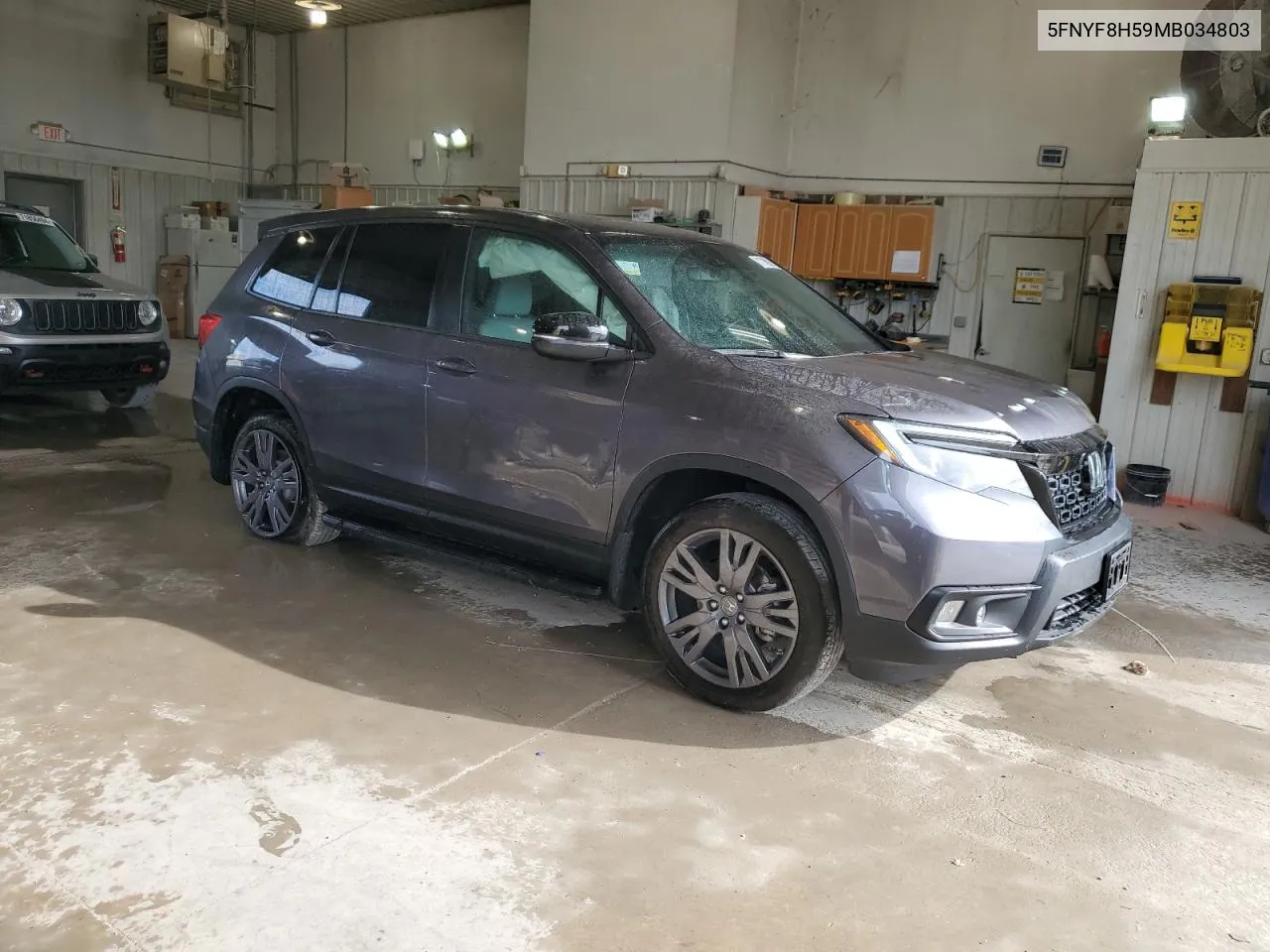 2021 Honda Passport Exl VIN: 5FNYF8H59MB034803 Lot: 71716924