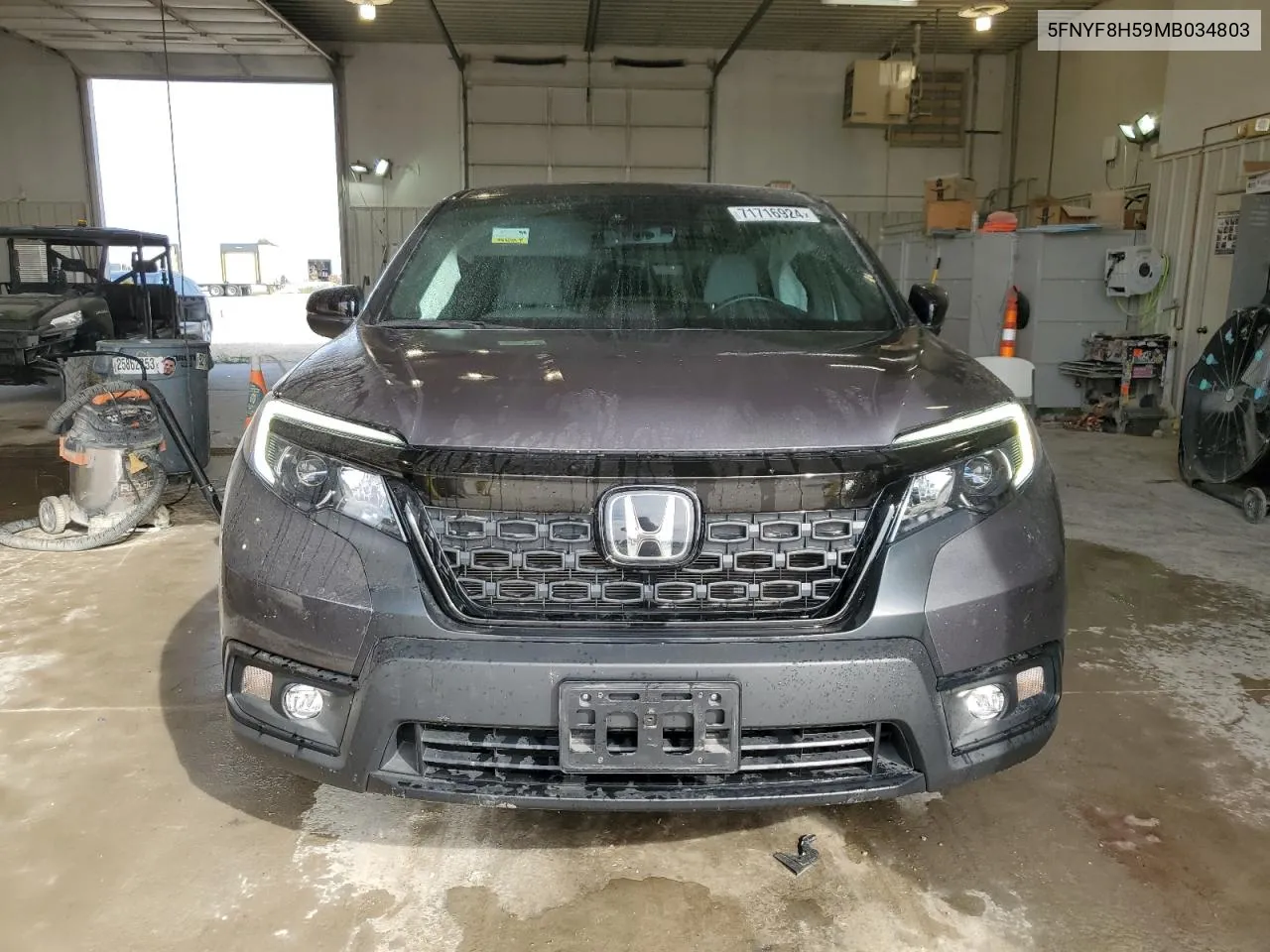 2021 Honda Passport Exl VIN: 5FNYF8H59MB034803 Lot: 71716924