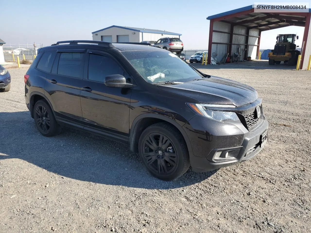 2021 Honda Passport Sport VIN: 5FNYF8H29MB008434 Lot: 72307084