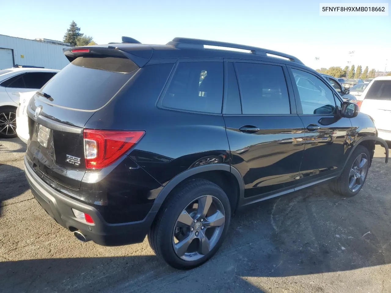 2021 Honda Passport Touring VIN: 5FNYF8H9XMB018662 Lot: 72364114