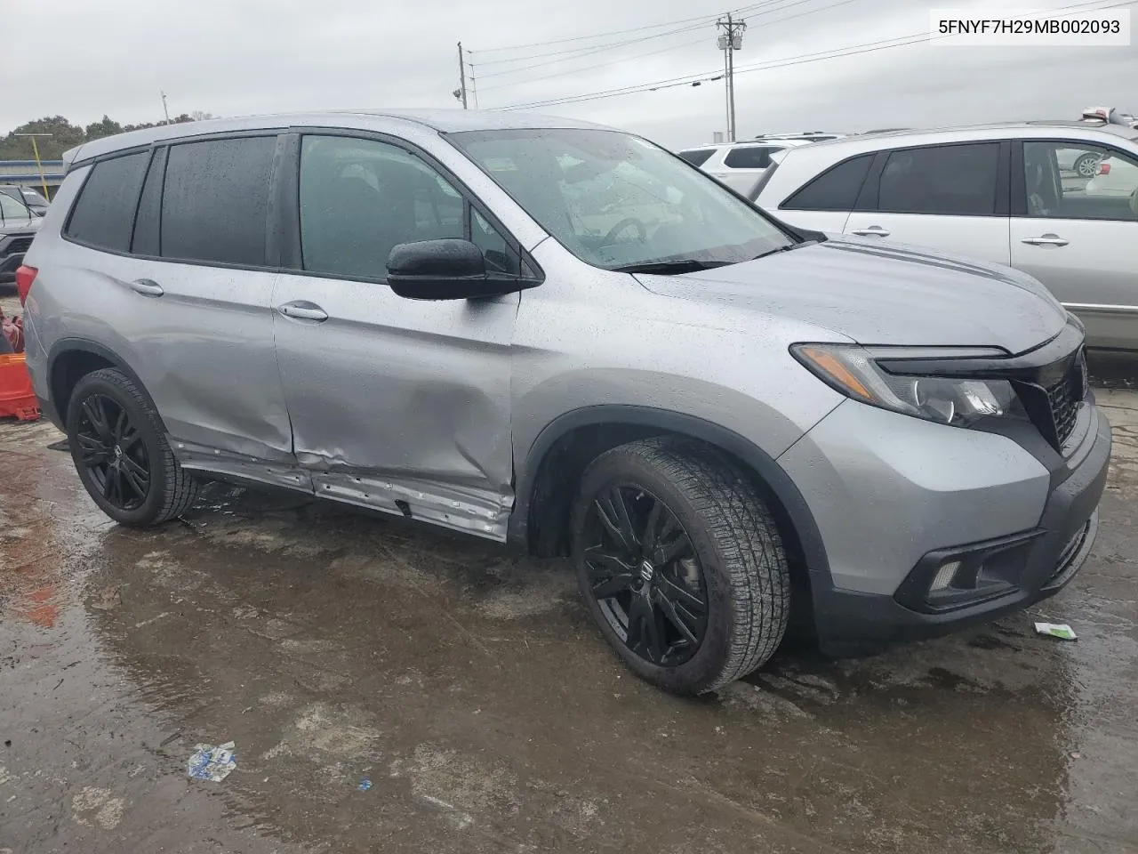 2021 Honda Passport Sport VIN: 5FNYF7H29MB002093 Lot: 73732114