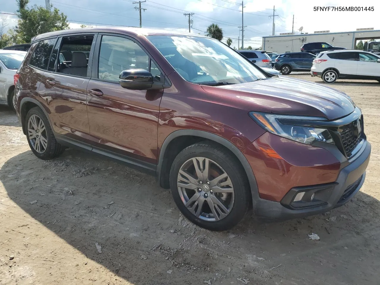 2021 Honda Passport Exl VIN: 5FNYF7H56MB001445 Lot: 74082814