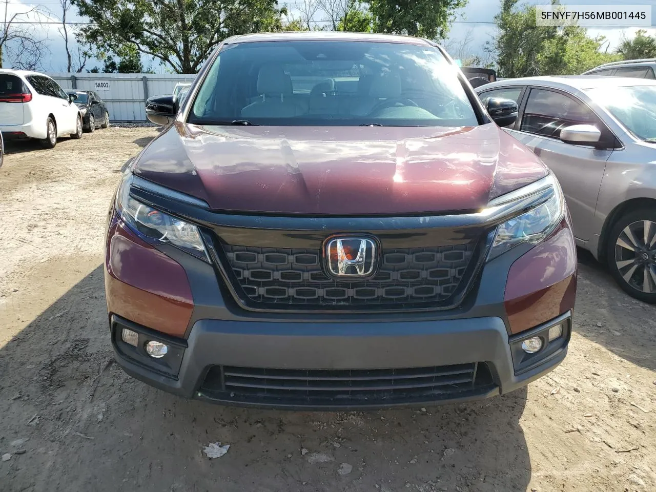 2021 Honda Passport Exl VIN: 5FNYF7H56MB001445 Lot: 74082814