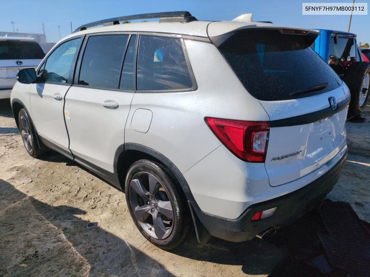 2021 Honda Passport Touring VIN: 5FNYF7H97MB003112 Lot: 74492864