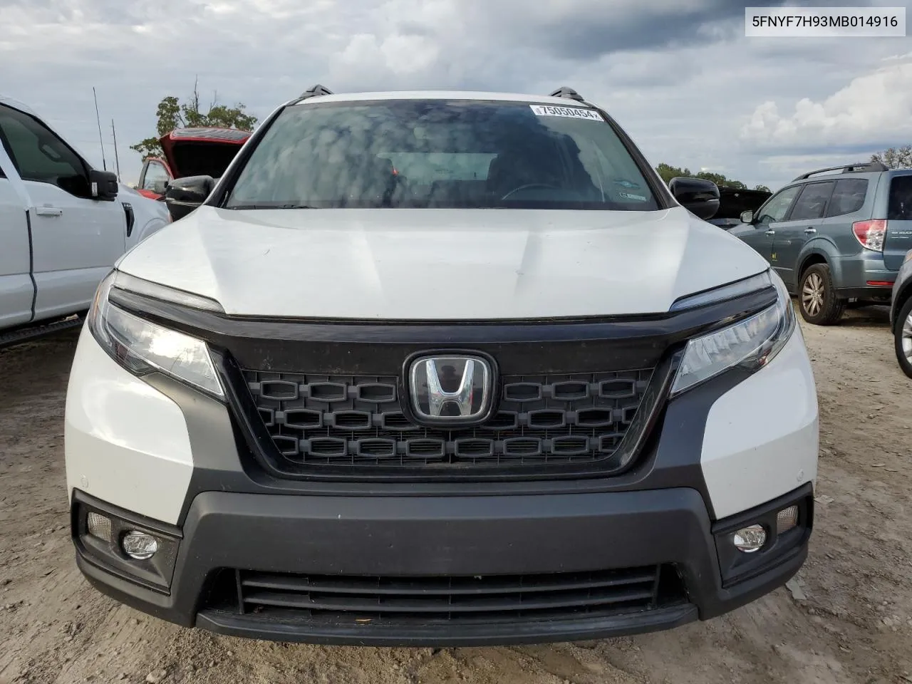 2021 Honda Passport Touring VIN: 5FNYF7H93MB014916 Lot: 75050454