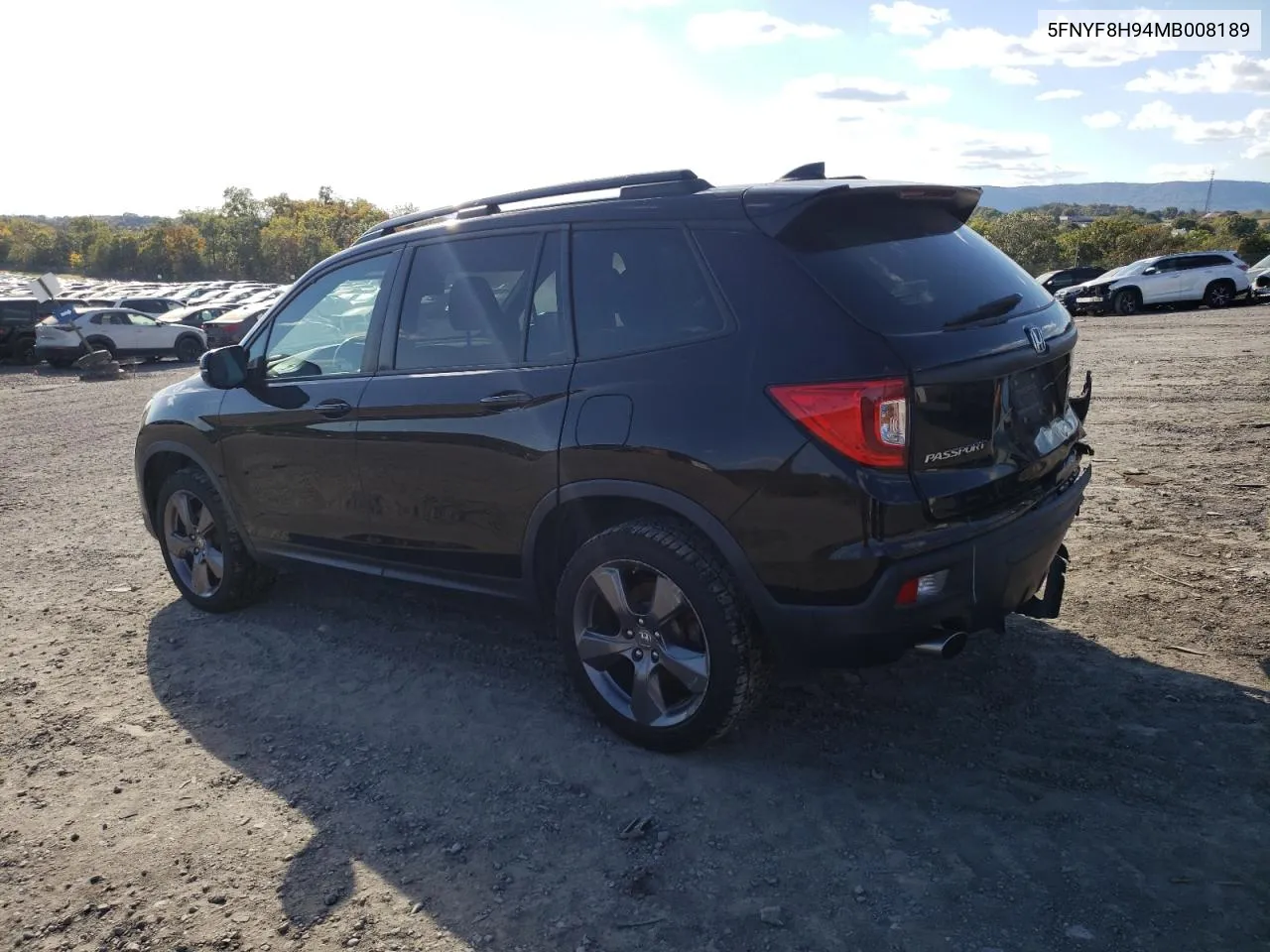 2021 Honda Passport Touring VIN: 5FNYF8H94MB008189 Lot: 75553144