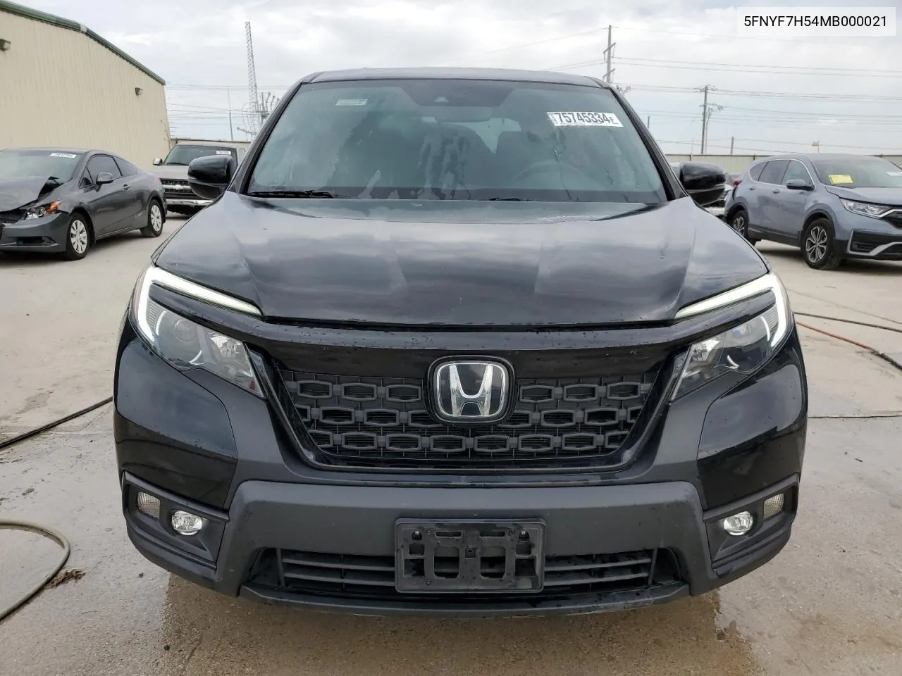 2021 Honda Passport Exl VIN: 5FNYF7H54MB000021 Lot: 75745334