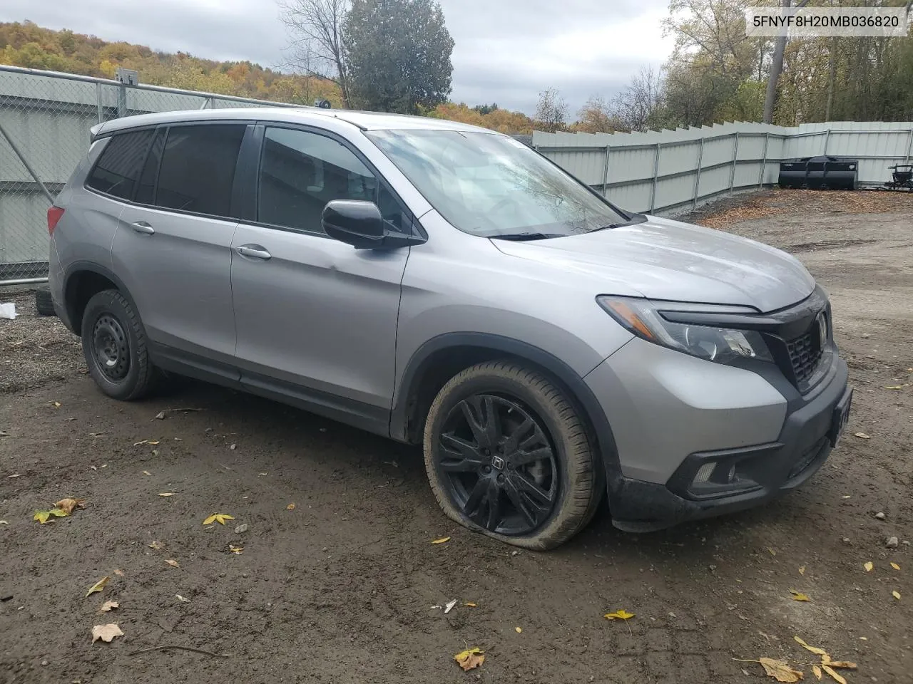 2021 Honda Passport Sport VIN: 5FNYF8H20MB036820 Lot: 76194924