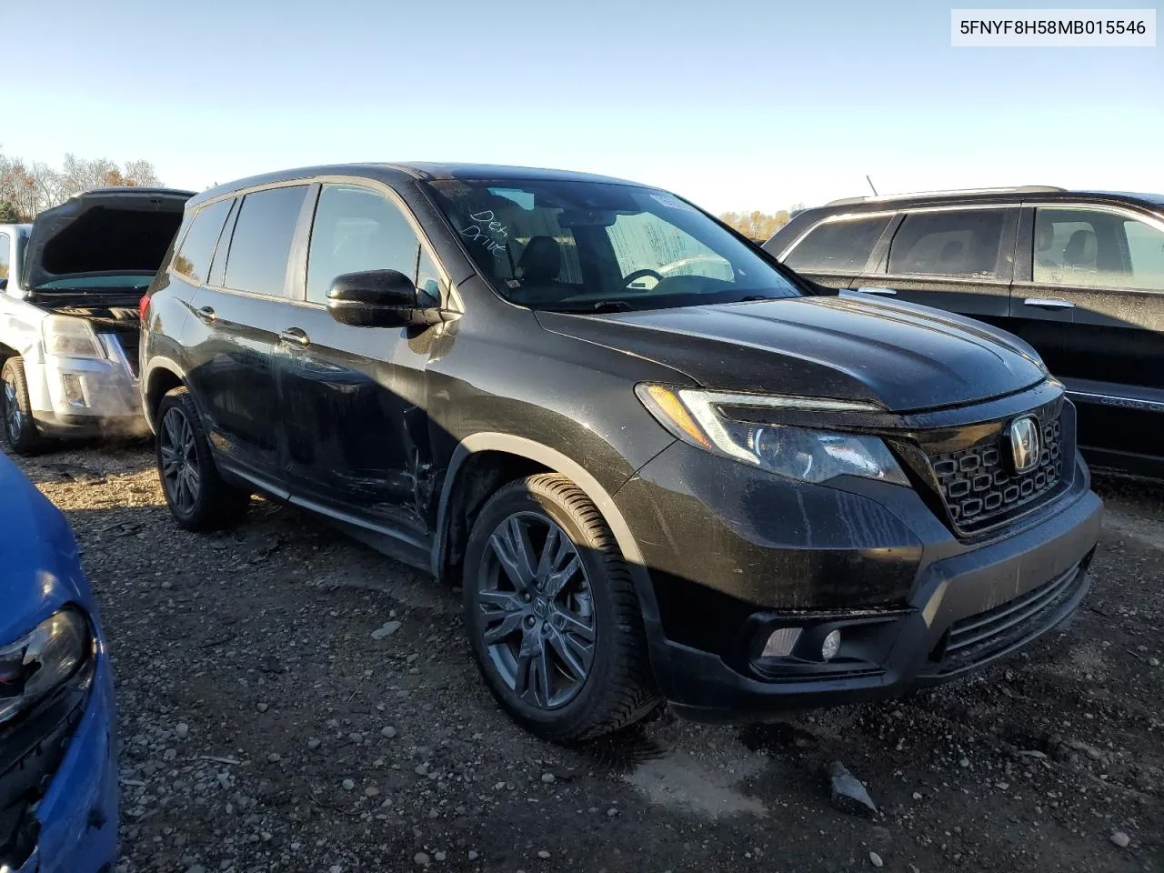 2021 Honda Passport Exl VIN: 5FNYF8H58MB015546 Lot: 76592184