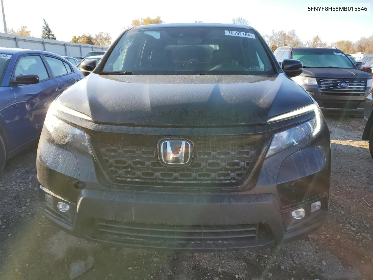 2021 Honda Passport Exl VIN: 5FNYF8H58MB015546 Lot: 76592184