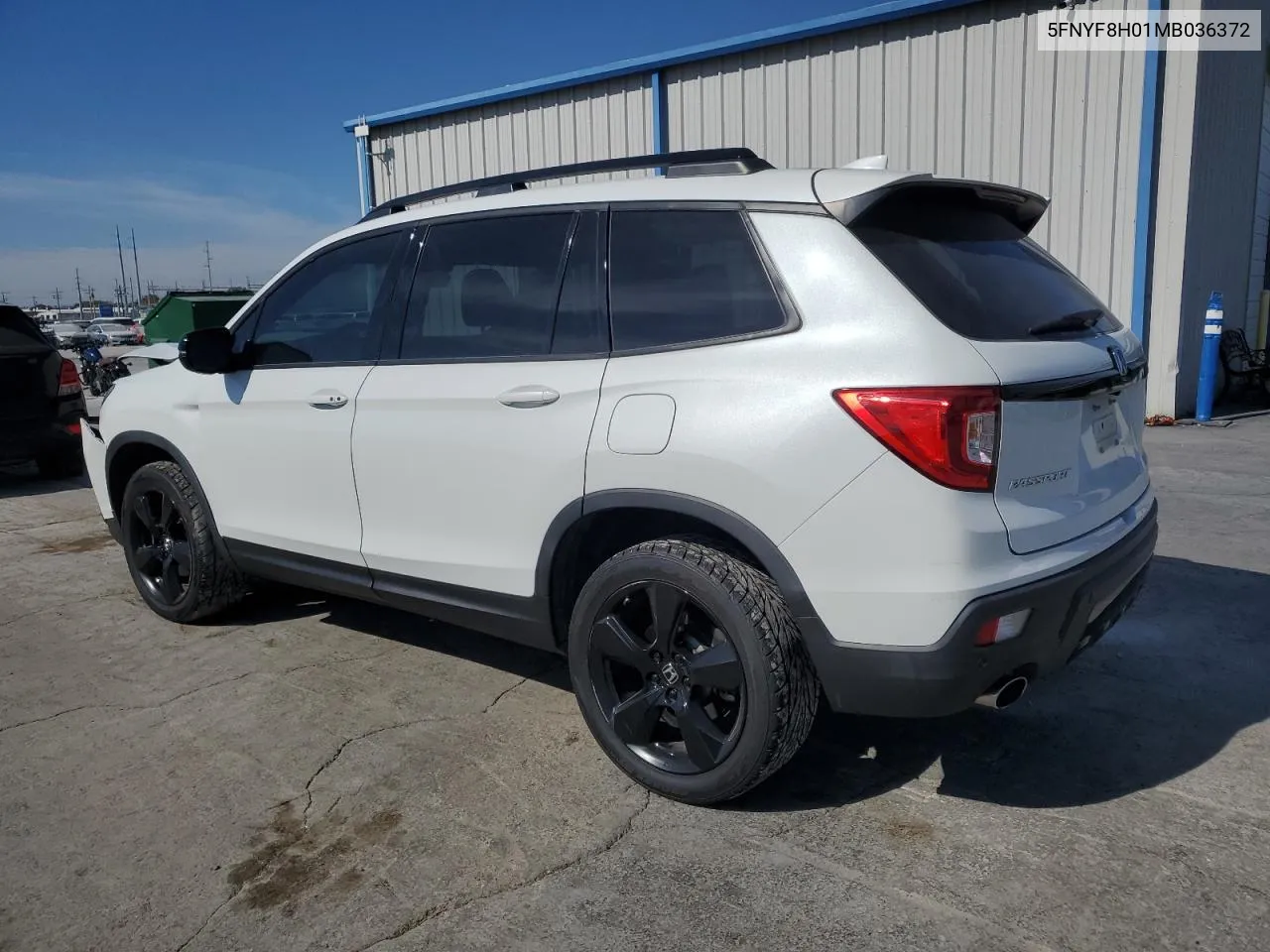 2021 Honda Passport Elite VIN: 5FNYF8H01MB036372 Lot: 76834814