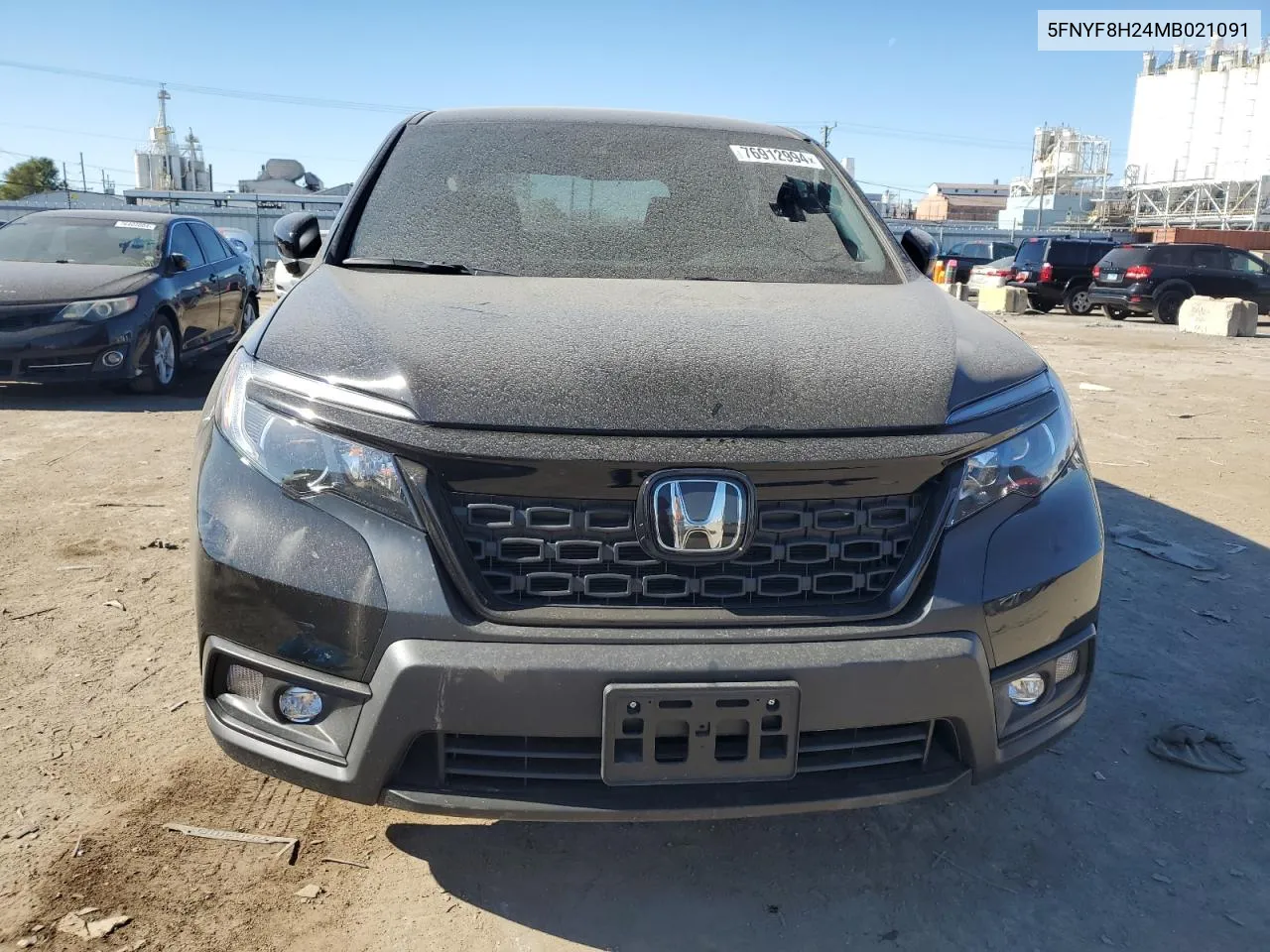 2021 Honda Passport Sport VIN: 5FNYF8H24MB021091 Lot: 76912994