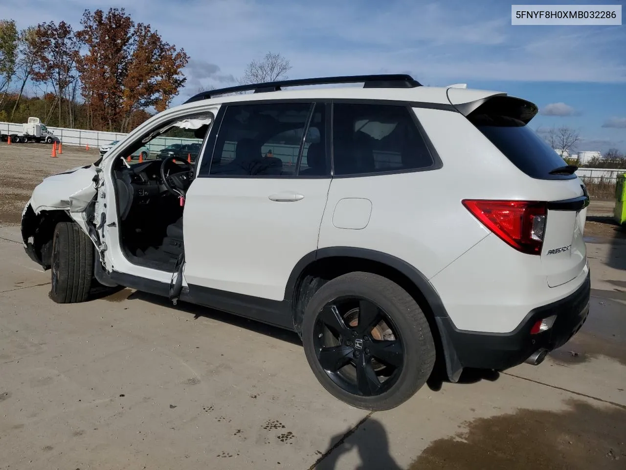 2021 Honda Passport Elite VIN: 5FNYF8H0XMB032286 Lot: 77494094