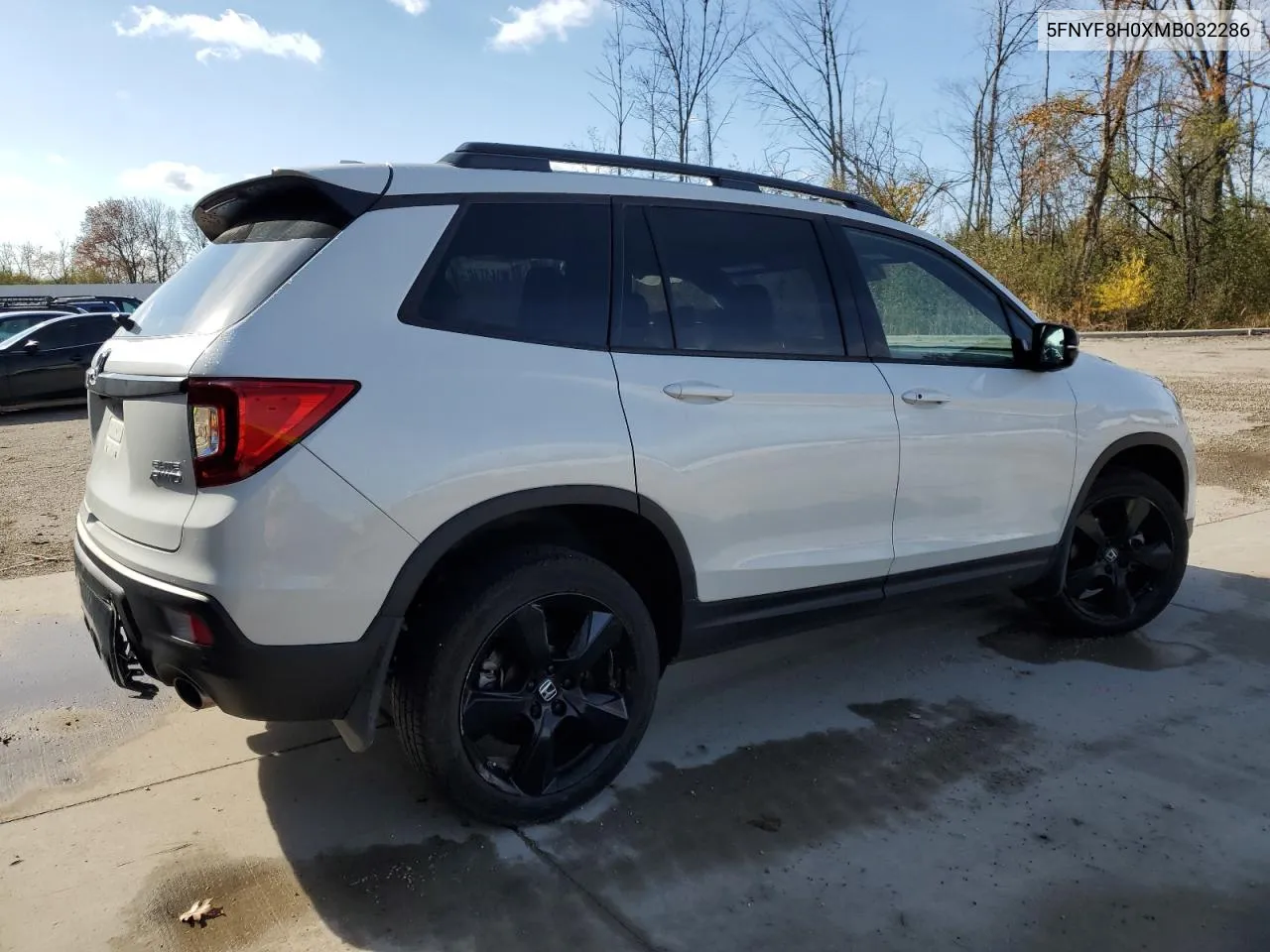 2021 Honda Passport Elite VIN: 5FNYF8H0XMB032286 Lot: 77494094