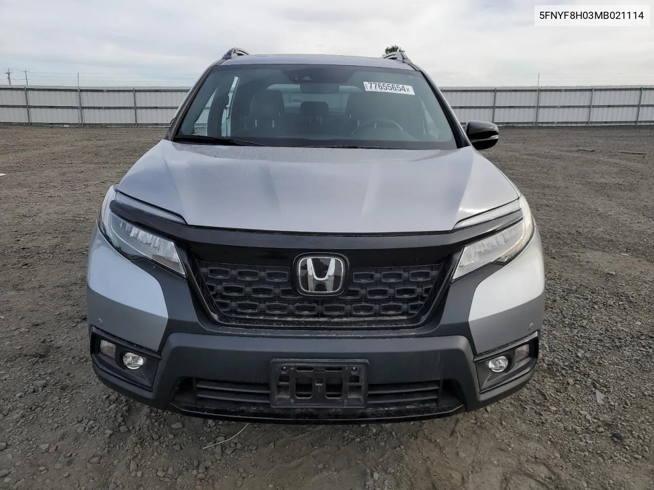 2021 Honda Passport Elite VIN: 5FNYF8H03MB021114 Lot: 77655654