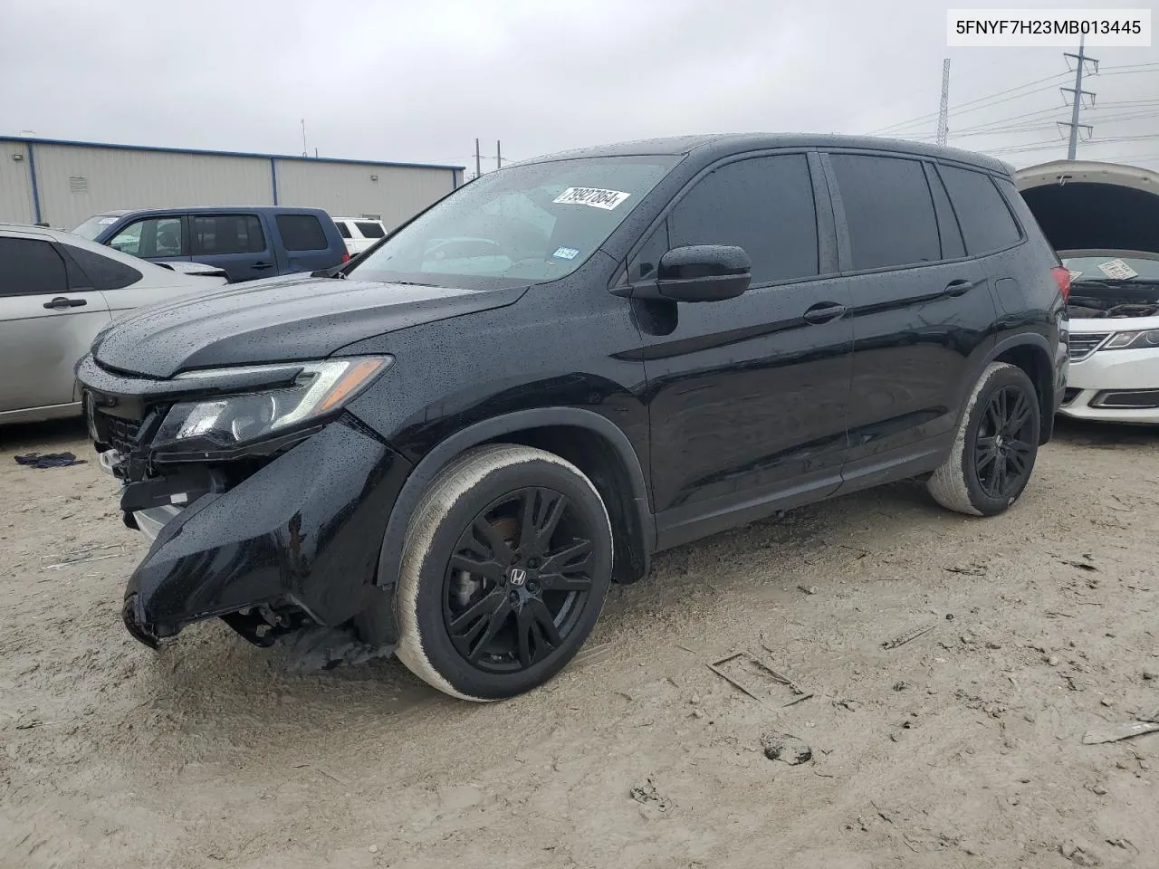 2021 Honda Passport Sport VIN: 5FNYF7H23MB013445 Lot: 79927864