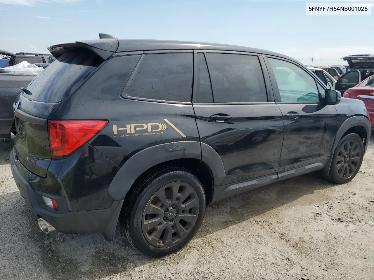 2022 Honda Passport Exl VIN: 5FNYF7H54NB001025 Lot: 74915034