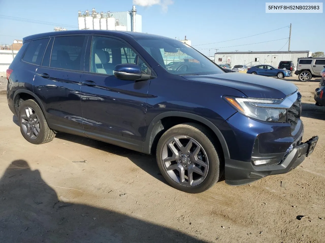 2022 Honda Passport Exl VIN: 5FNYF8H52NB023983 Lot: 75219234