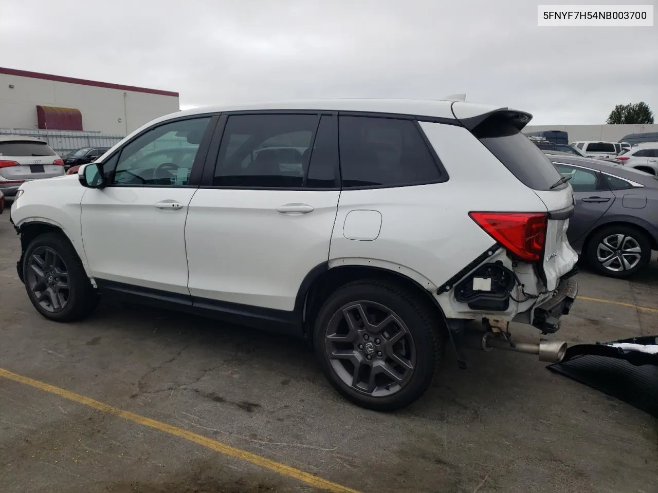 2022 Honda Passport Exl VIN: 5FNYF7H54NB003700 Lot: 76072784