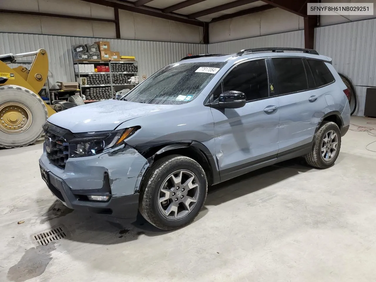 2022 Honda Passport Trail Sport VIN: 5FNYF8H61NB029251 Lot: 77817084