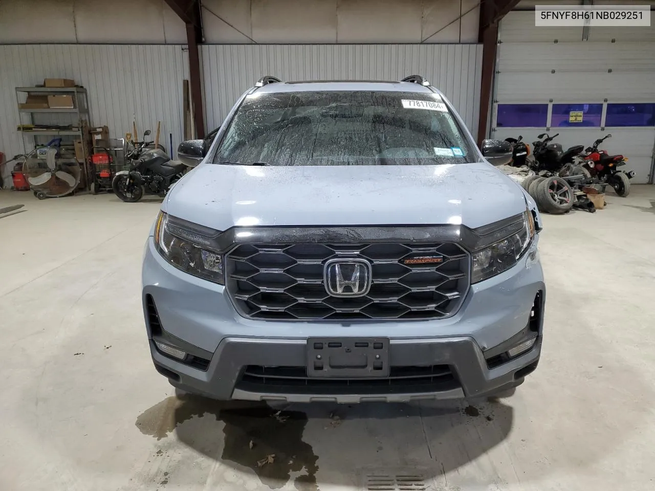 2022 Honda Passport Trail Sport VIN: 5FNYF8H61NB029251 Lot: 77817084