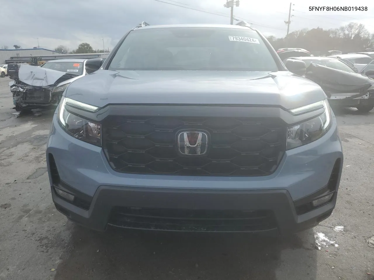 2022 Honda Passport Elite VIN: 5FNYF8H06NB019438 Lot: 79340424