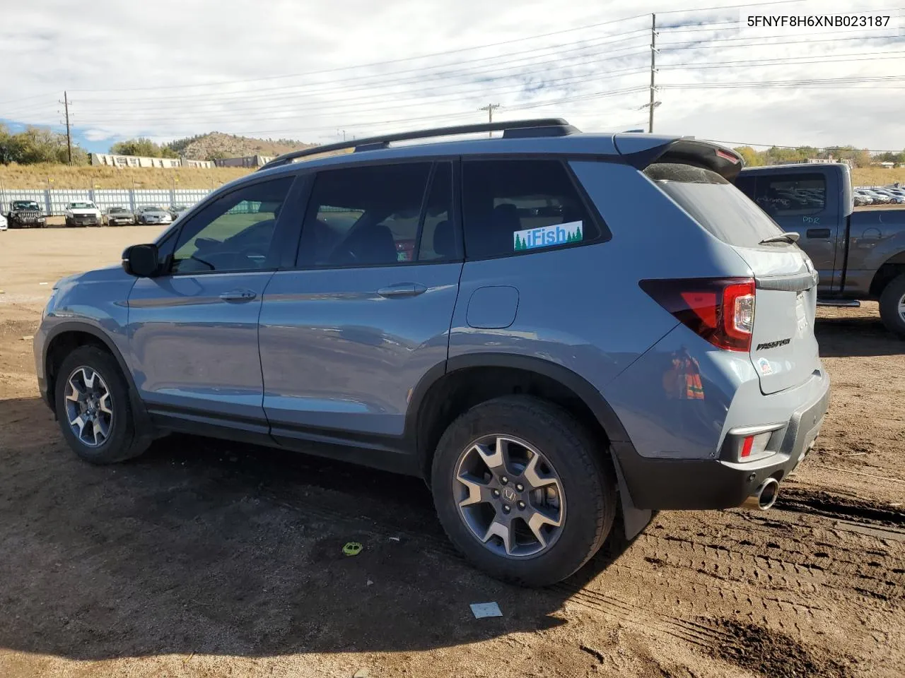 2022 Honda Passport Trail Sport VIN: 5FNYF8H6XNB023187 Lot: 79527664