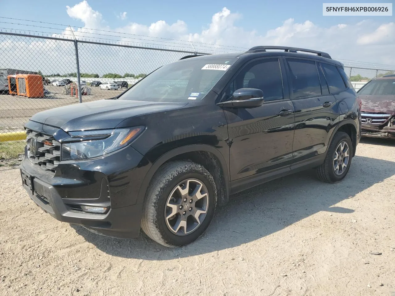 2023 Honda Passport Trail Sport VIN: 5FNYF8H6XPB006926 Lot: 70443794