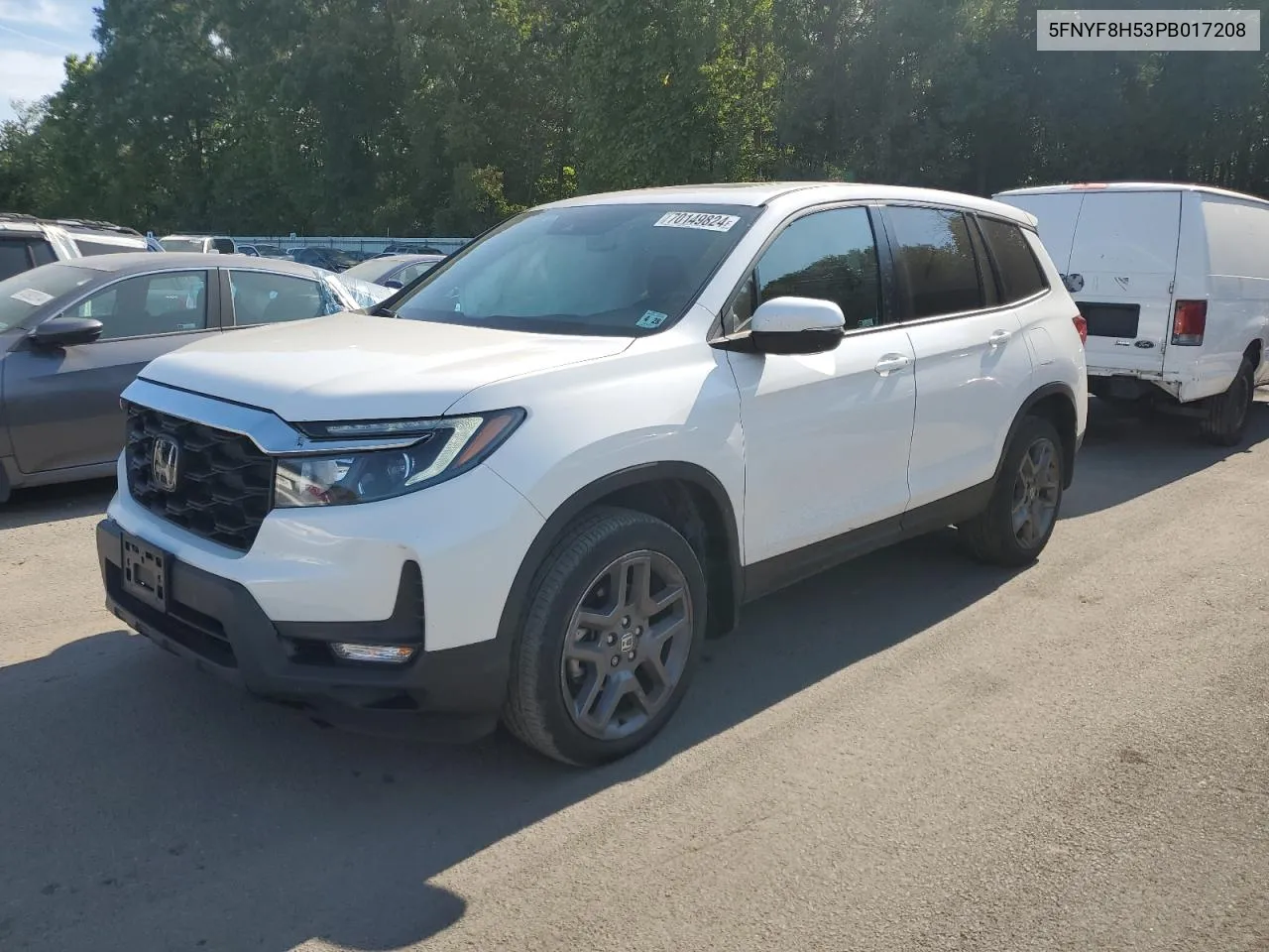 2023 Honda Passport Exl VIN: 5FNYF8H53PB017208 Lot: 70149824