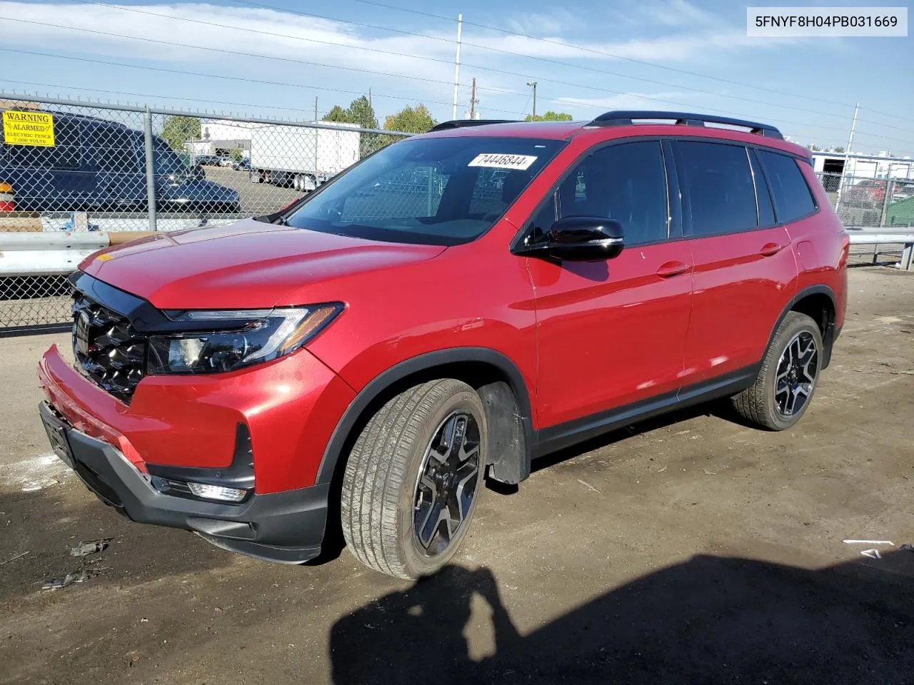 5FNYF8H04PB031669 2023 Honda Passport Elite