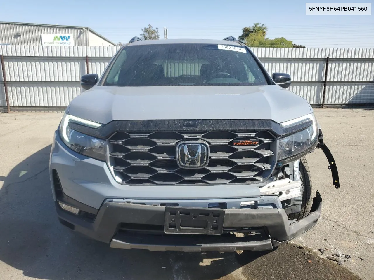 2023 Honda Passport Trail Sport VIN: 5FNYF8H64PB041560 Lot: 76823014