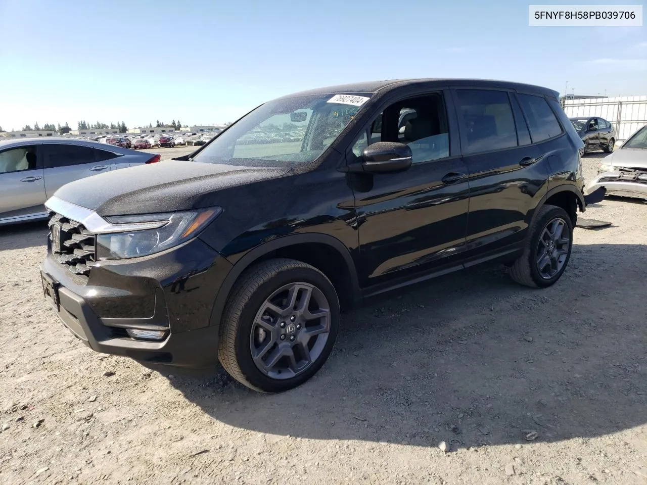 2023 Honda Passport Exl VIN: 5FNYF8H58PB039706 Lot: 76927404