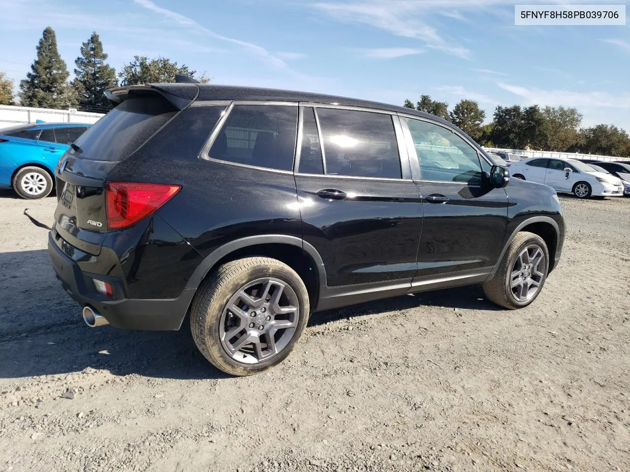 2023 Honda Passport Exl VIN: 5FNYF8H58PB039706 Lot: 76927404