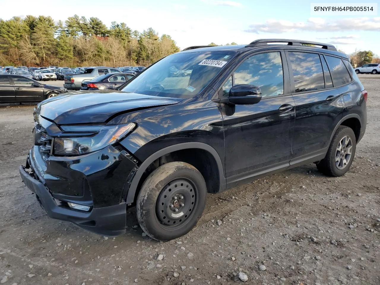 2023 Honda Passport Trail Sport VIN: 5FNYF8H64PB005514 Lot: 80220784