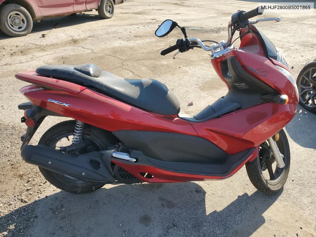 2011 Honda Pcx VIN: MLHJF2800B5001865 Lot: 74023084