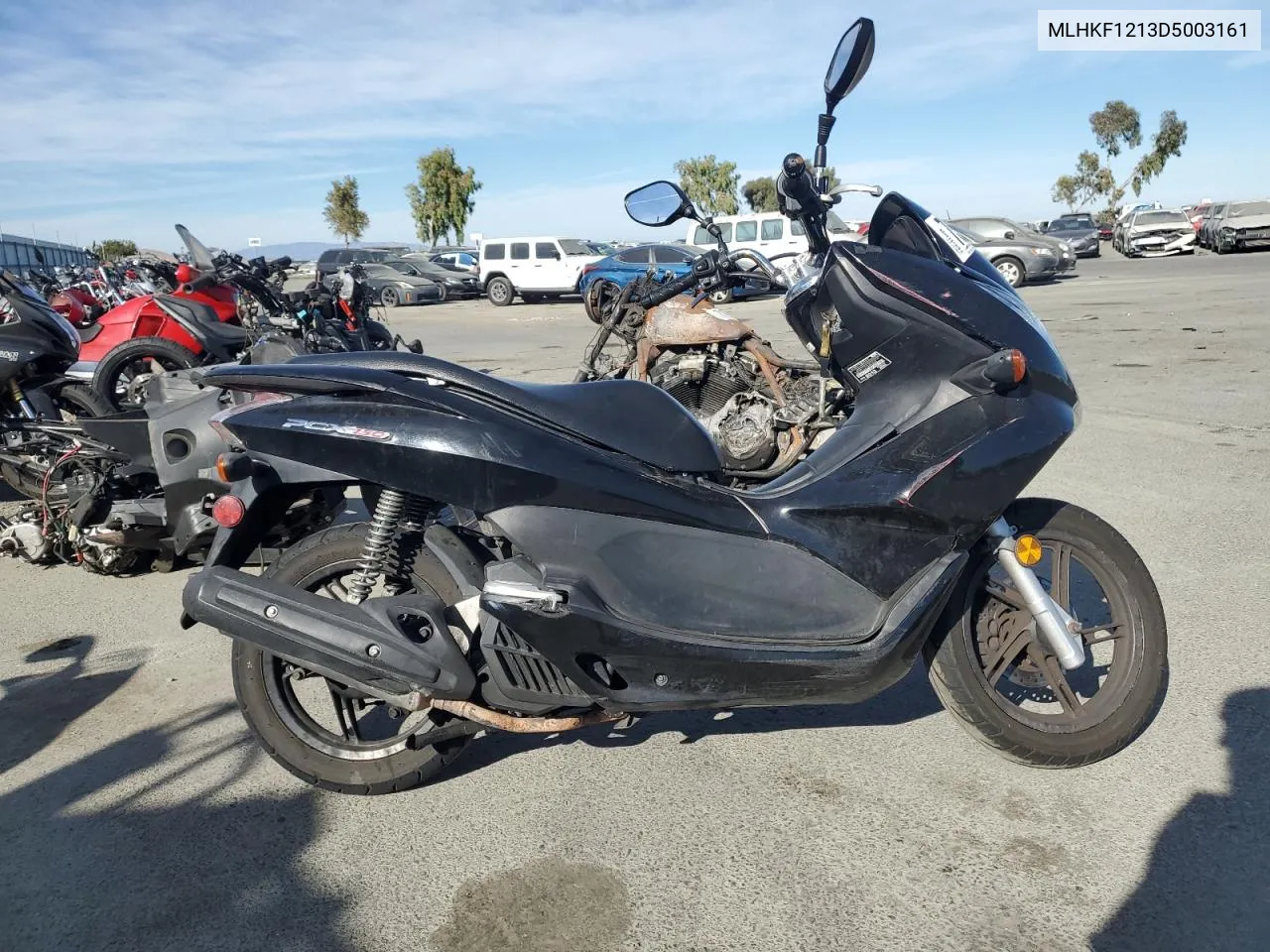 2013 Honda Pcx 150 VIN: MLHKF1213D5003161 Lot: 75321154