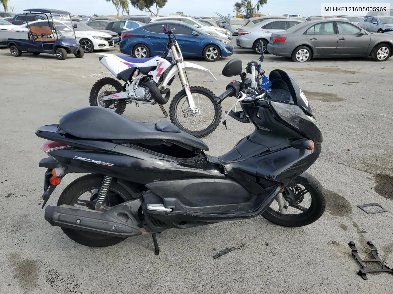 2013 Honda Pcx 150 VIN: MLHKF1216D5005969 Lot: 78214884