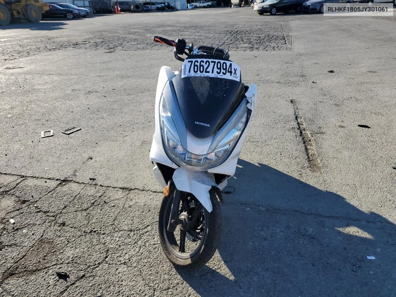 2018 Honda Pcx 150 VIN: RLHKF1805JY301061 Lot: 76627994