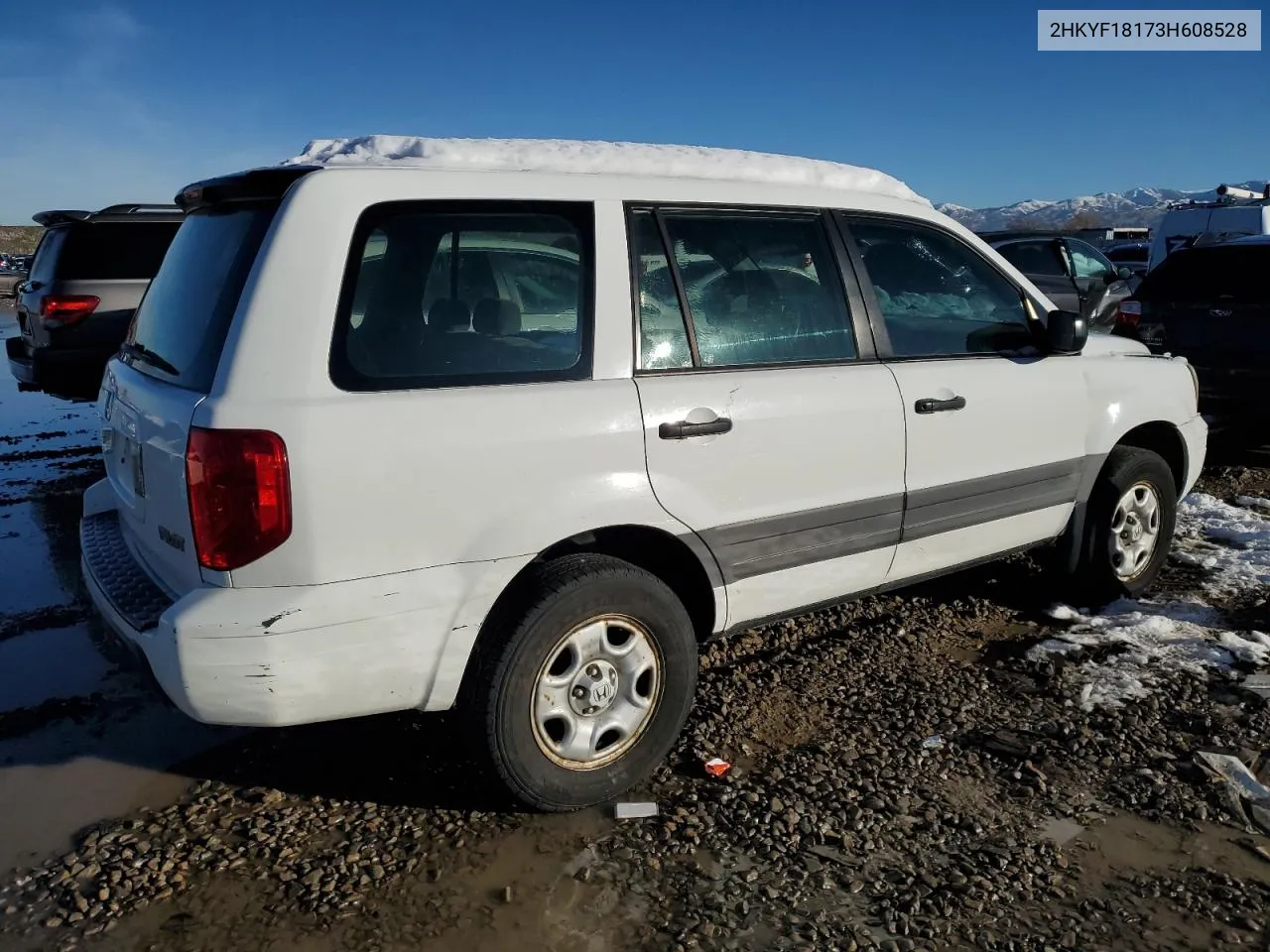 2003 Honda Pilot Lx VIN: 2HKYF18173H608528 Lot: 48464784