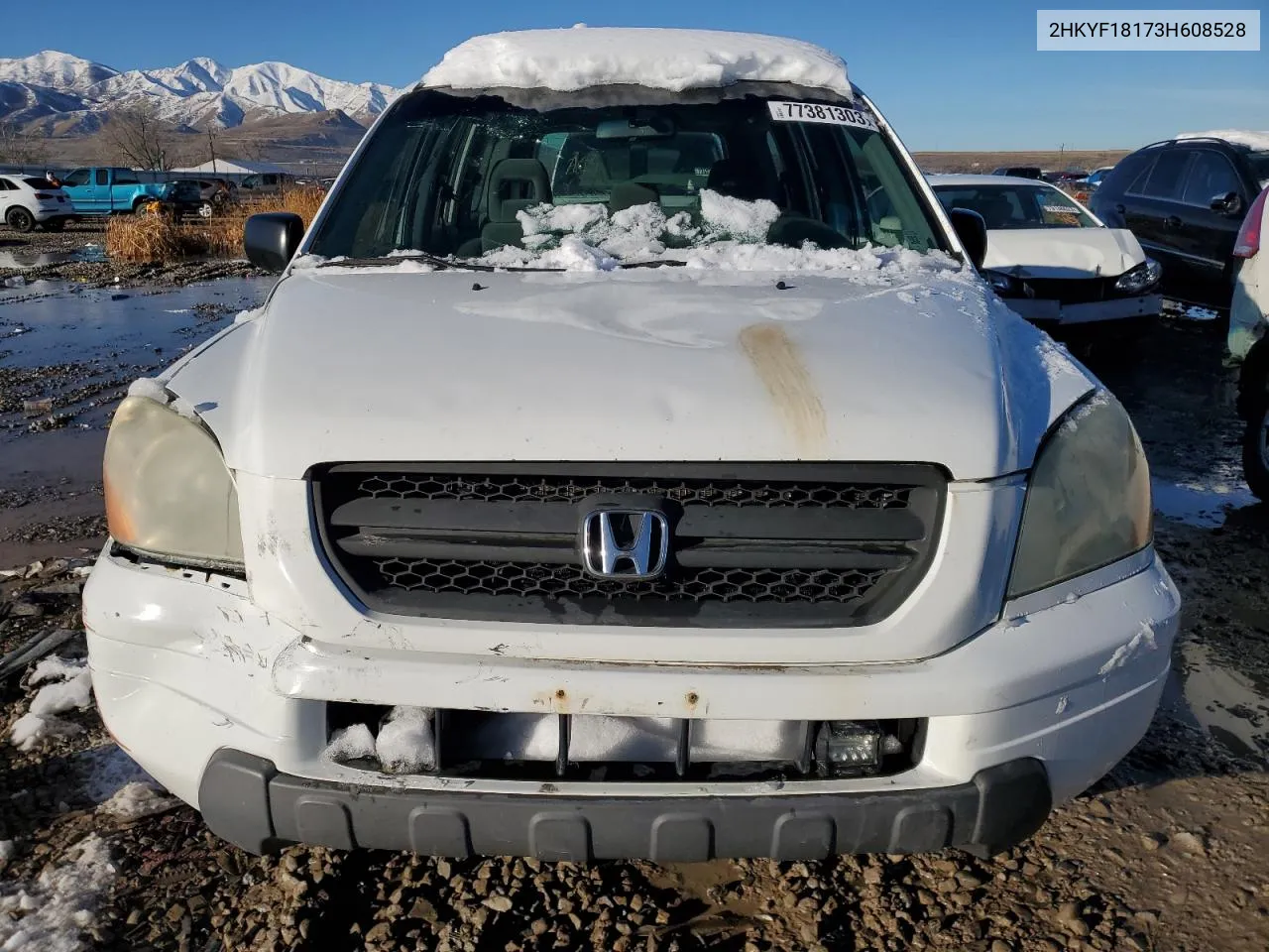 2003 Honda Pilot Lx VIN: 2HKYF18173H608528 Lot: 48464784