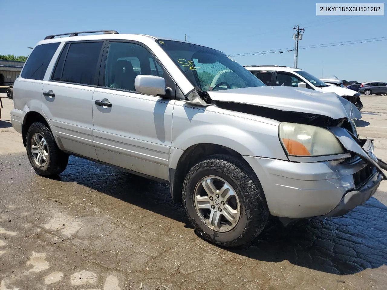 2003 Honda Pilot Exl VIN: 2HKYF185X3H501282 Lot: 52634304