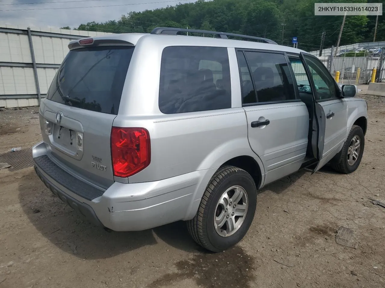 2003 Honda Pilot Exl VIN: 2HKYF18533H614023 Lot: 58003324