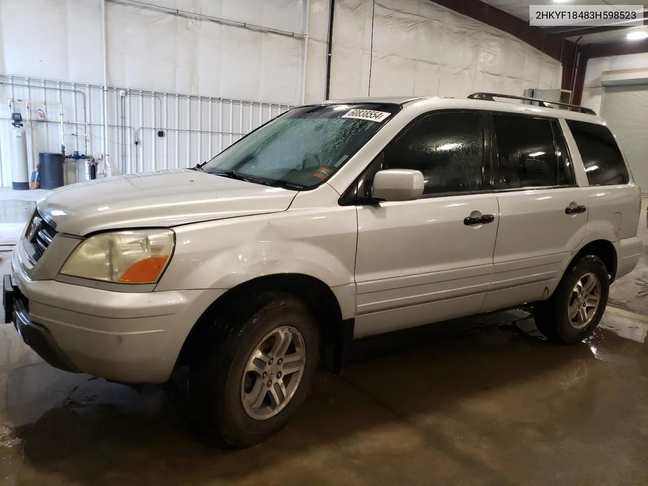 2003 Honda Pilot Ex VIN: 2HKYF18483H598523 Lot: 60838554